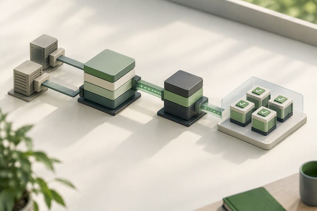 Illustration modularer Services und zuverlässiger APIs