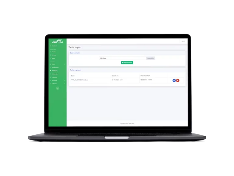 EmoLog Ansicht Zolltool