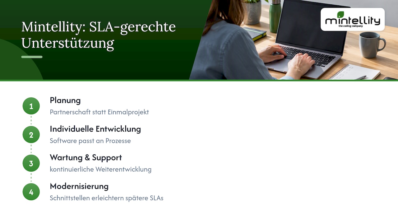 Wie Mintellity Sie bei SLA-gerechter Softwareentwicklung unterstützt — overview diagram
